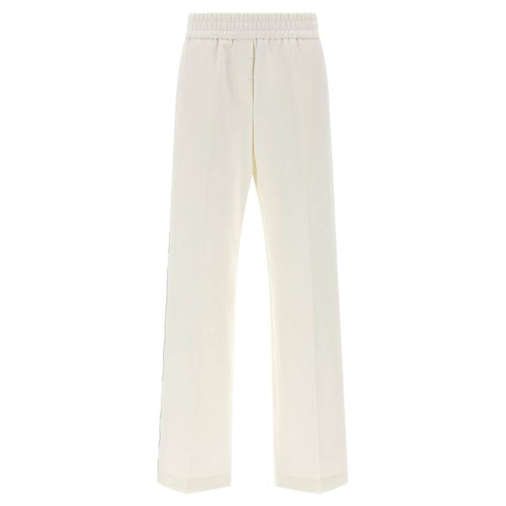 Peserico White Cotton Casual Women's Pants